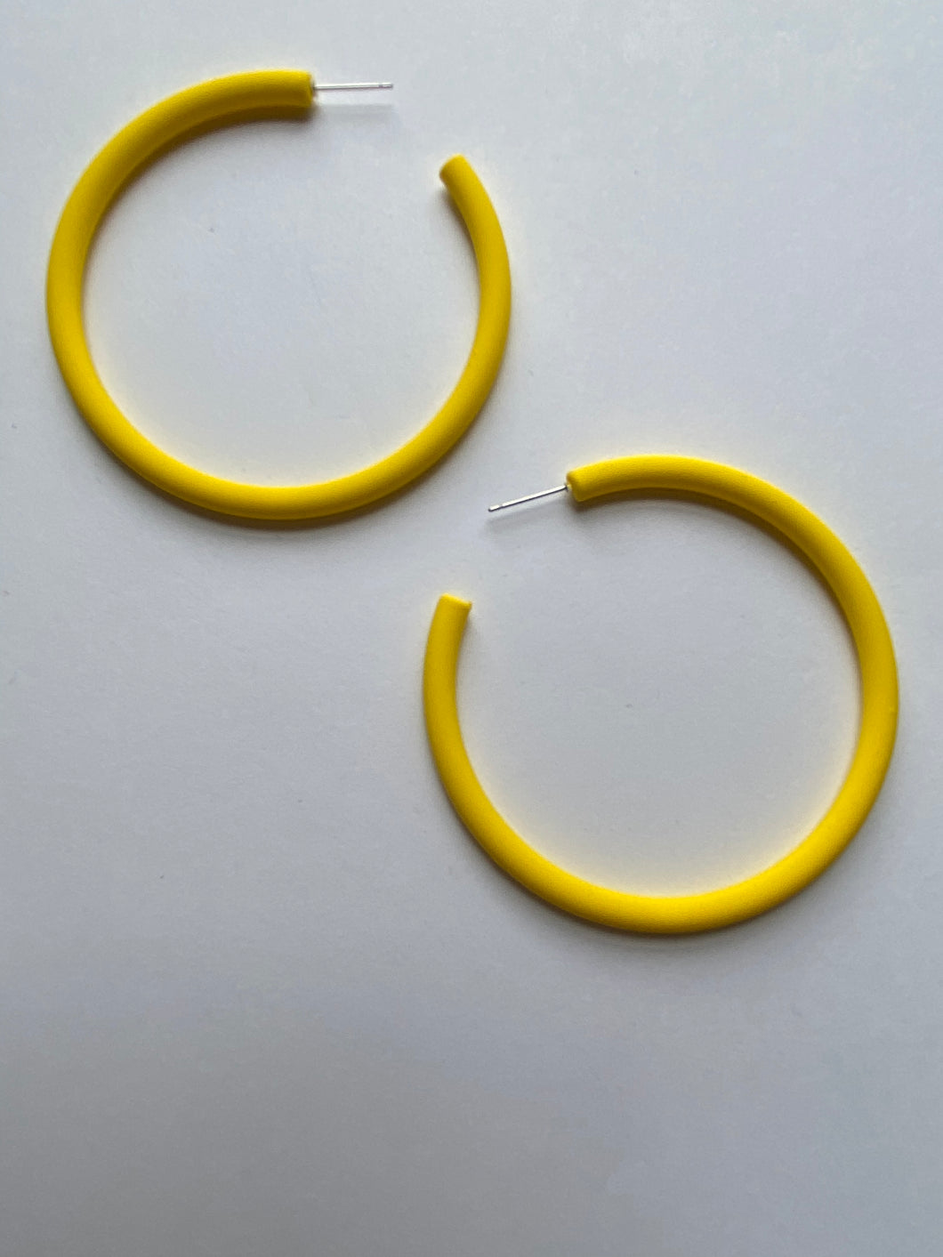 Lemon Burst Hoop Earrings